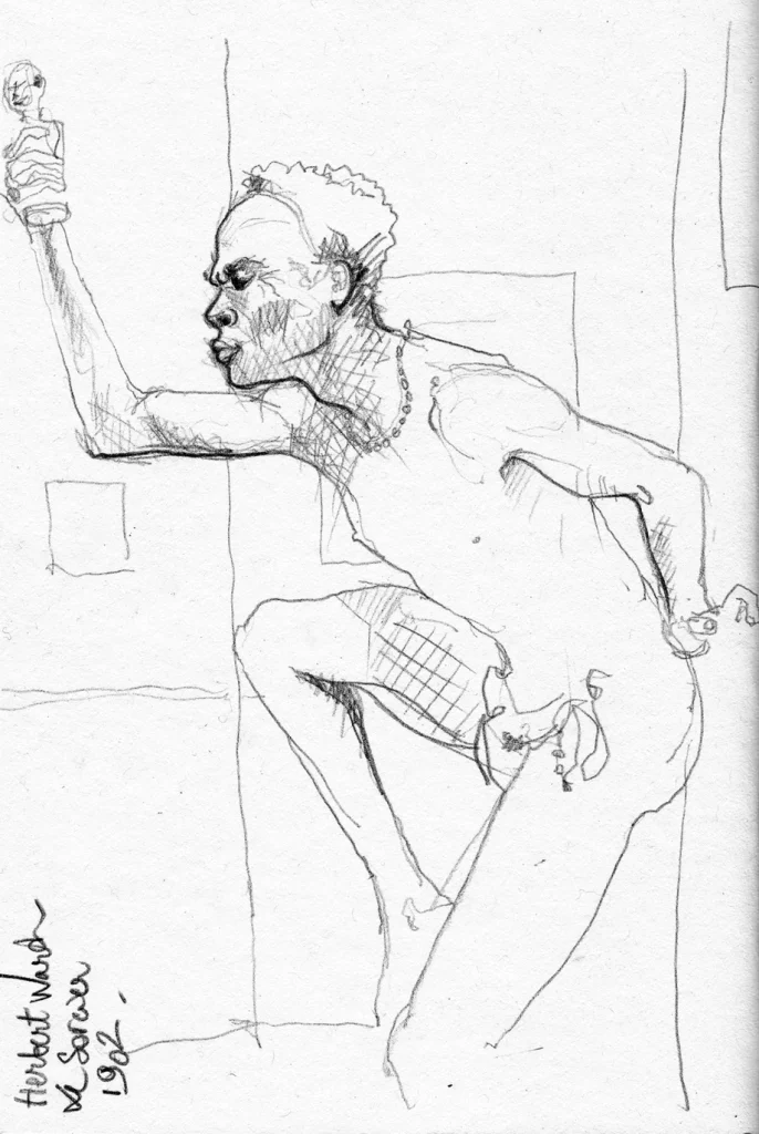 Croquis in situ - Au musée d'Art de Nantes