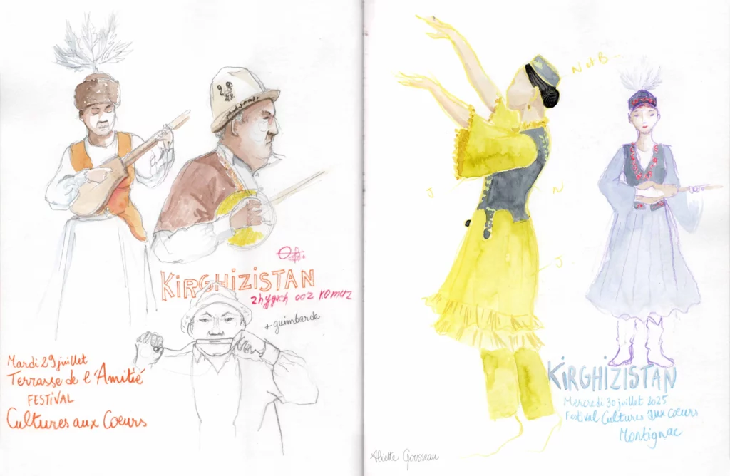 Reportage dessiné du Festival Cultures aux coeurs de Montignac